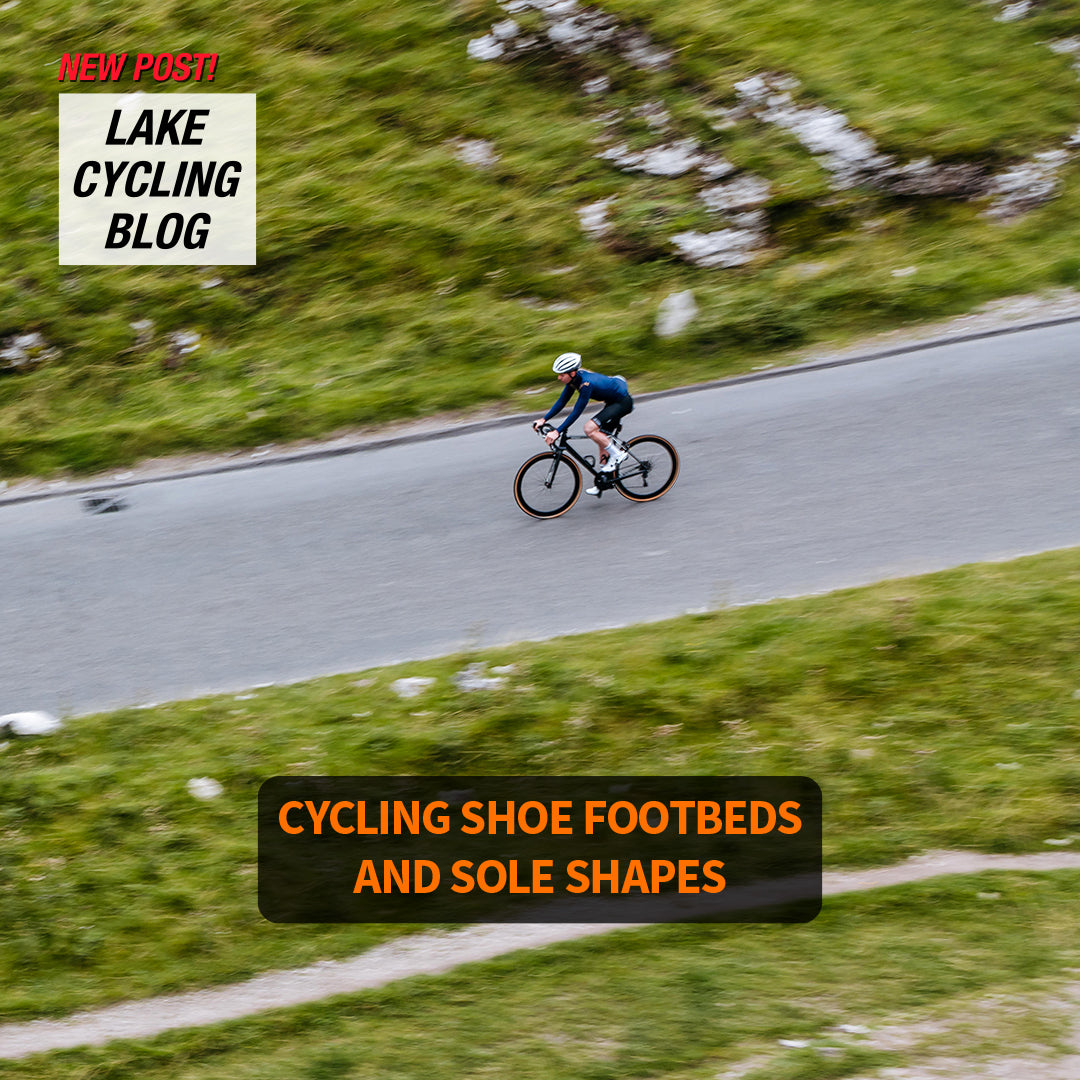 Cycling shoe footbeds and sole shapes